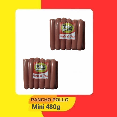 Mini Pancho Pollo (12 Salchichas) x Paquete